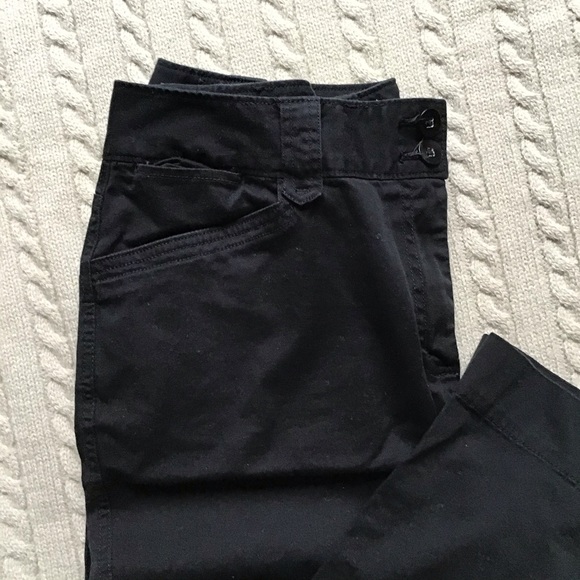 NWOT Black Cotton Pants Sz 14 - Picture 2 of 3